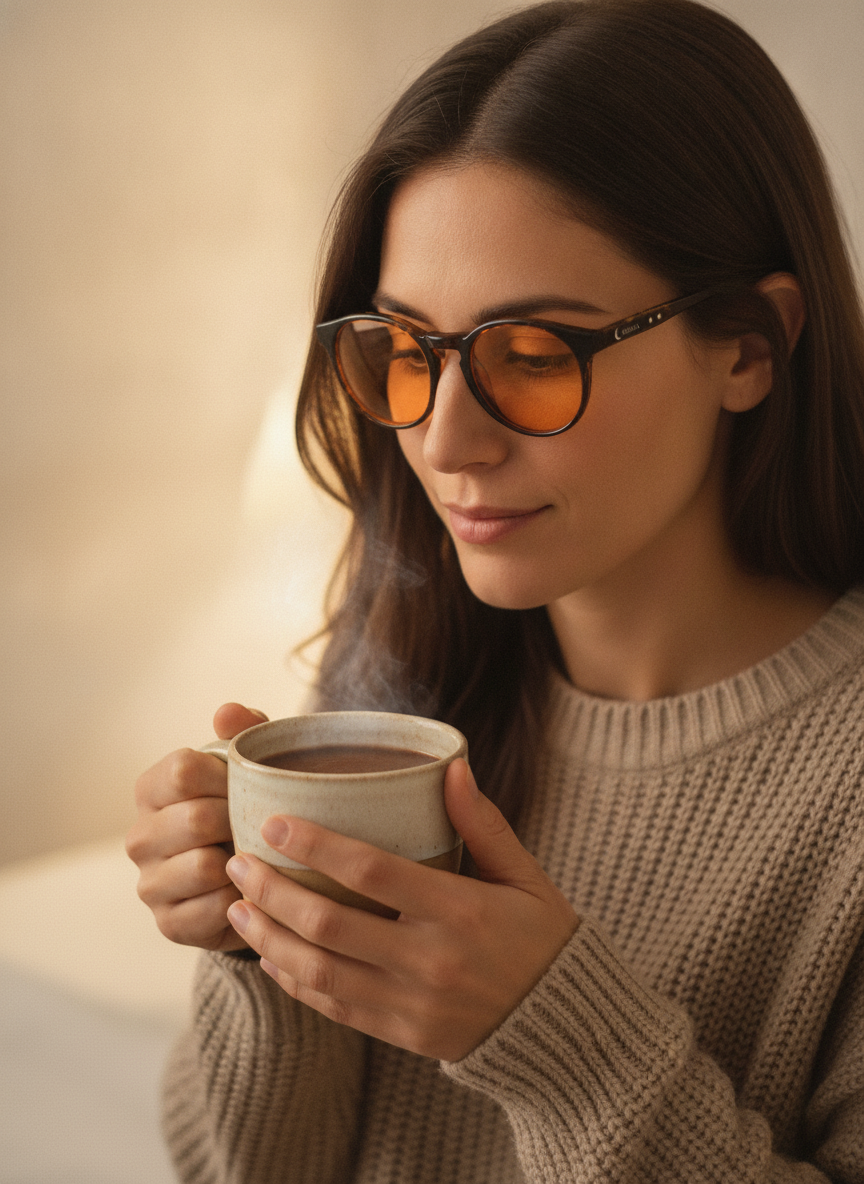Seluna Evening Blue Light Blocking Glasses — Clinical C2 Amber Lenses