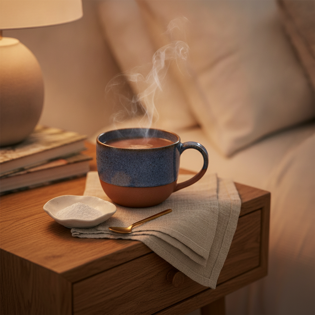 The Evening Sleep Ritual — A Soothing Warm Bedtime Drink with Magnesium and L-Theanine