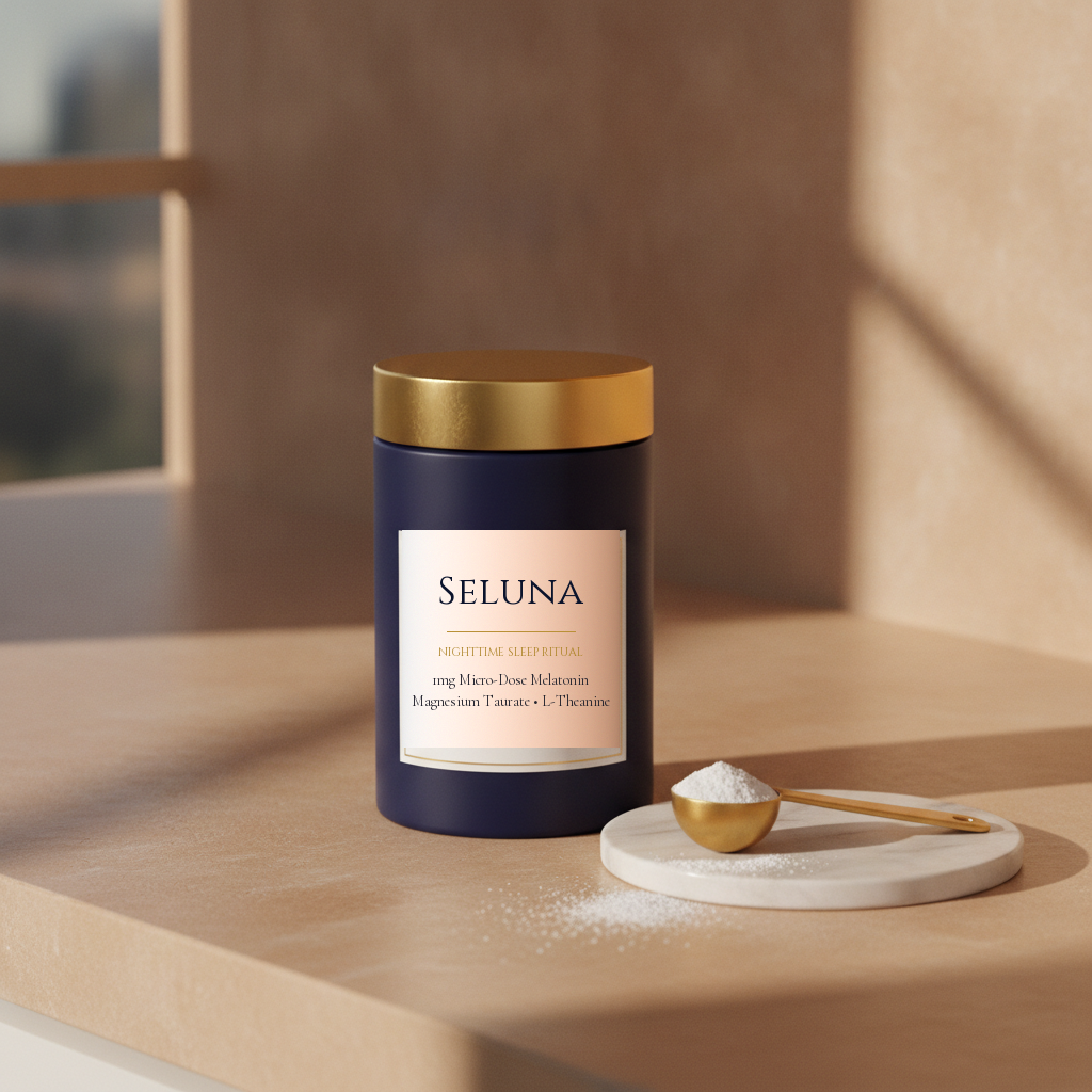 Seluna Nighttime Sleep Ritual — 1mg Micro-Dose Melatonin with Magnesium Taurate and L-Theanine